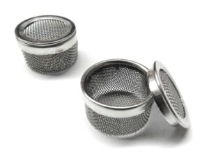 jts pack of 2 mini basket ultrasonic cleaner small parts mesh holder cleaning and holding