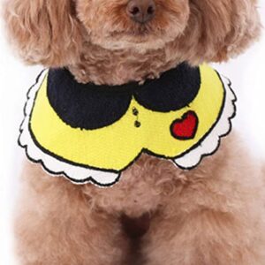 Balacoo Neckerchief Bandana Adjustable Triangle Small Necktie Yellow Dog Scarfs Saliva Washable Medium for Fashion Puppy Cat S Pet Bibs Size Bib Cute Towel Kitten//Puppy Kitten