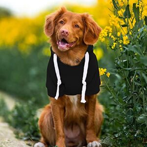 Boy Puppy Outfits Pet Autumn and Winter Cute Fleece Zipper Pocket Sweatshirt Black Tops Cats Hoodies Warm Pet Clothes Small Dog Shirt Girl Set