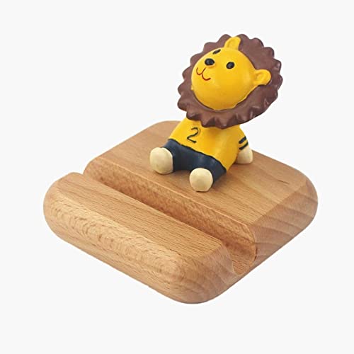 Cute Cell Phone Stand, Wood Animal Phone Stand, Cell Phone Holder for Desk Decoration Universal （Elephant）