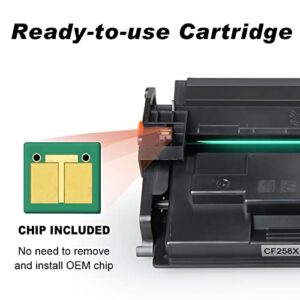 v4ink New Remanufactured CF258X Toner Cartridge Replacement for HP 58X 58A CF258A Black Toner for HP Pro M404dn M404dw M404n MFP M428fdw M428fdn M428dw M430f M406dn M428 M404 Printers 1 Pack
