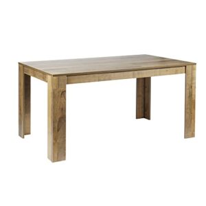gia furniture home series rectangular 59' x 35" dining table, mixed oak finish