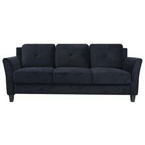 naomi home raelynn sofa black/microfiber