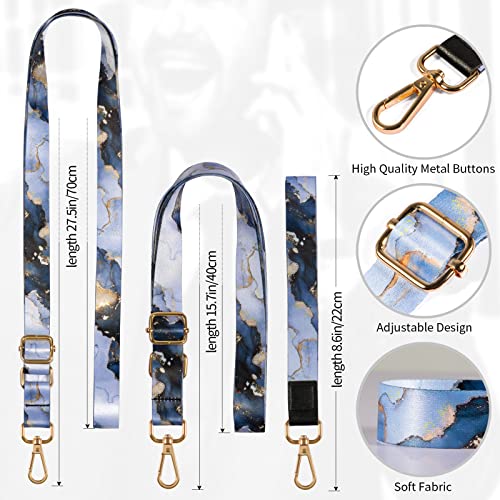 Dutyway Cell Phone Lanyard, 1x Wrist Lanyards, 1x Adjustable Crossbody Shoulder Neck Strap with 2X Phone Tether Tabs Universal Lanyard for Keys, ID Badges, Card Holder, Most Smartphones (Marble)