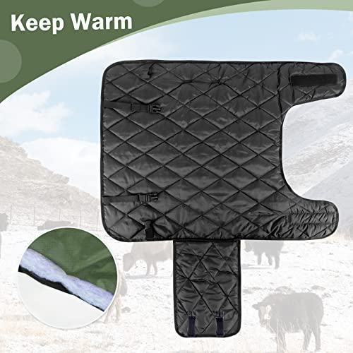 Calf Blankets Jacket for Calves - Green Keep Calves Warm, Soft Calf Cow Warm Clothes Comfortable Freezing Resistance Cold Proof Oxford Cloth Waterproof for Animal Husbandry for Home Farm