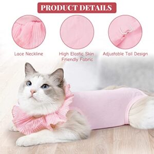 URROMA 1 Piece Recovery Suit for Pet After Surgery, Cat Sterilization Clothes Breathable Postoperative Cloth Dog Surgical Jumpsuit Suit for Pet After Surgery Wear, S