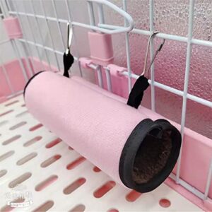 shanlily hammock hanging tunnel hammock warm swinging bed for ferret guinea pig sugar glider rats squirrel small animal hideout tube toys cage accessories(the size has been enlarged)