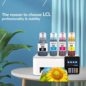 LCL Compatible Refill Ink Bottle Replacement for 512 T512 T512120 ET7700 ET-7700 ET7750 ET-7750 (2-Pack,Photo Black)