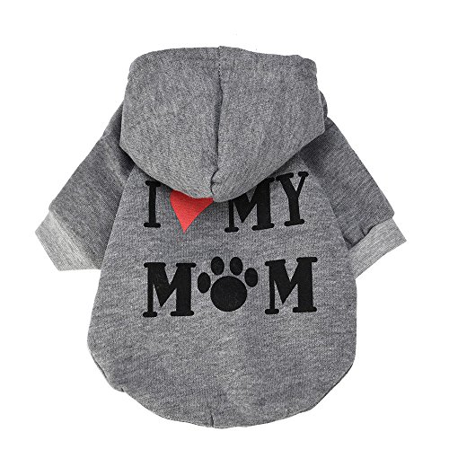 HonpraD Small Girl Dog Shirts T-Shirt Fashion Cotton Small Clothes Dog Costume Blend Puppy Pet Clothes Big Dog Sweater Girl Shirt Coat Lightweight Pullover