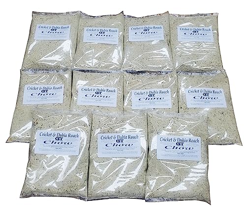 G&T Country Living Cricket and Dubia Roach Chow (11 Lbs.) - Premium Chow to Raise Your Feeder Crickets and Dubia Roaches. Update!! (Feed is Individually Packaged in 1-Pound Bags)