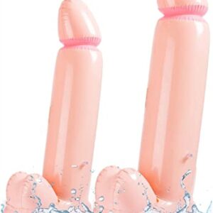 Bachelorette Penis Willy Balloon 2pcs - Inflatable Penis Willy Bachelorette Party, Bachelorette Pecker Party Balloons, Bachelorette Party Pool Game, Inflatable Dick Willy Balloon Bridal Party