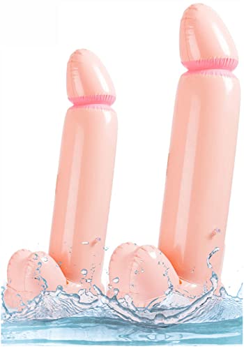 Bachelorette Penis Willy Balloon 2pcs - Inflatable Penis Willy Bachelorette Party, Bachelorette Pecker Party Balloons, Bachelorette Party Pool Game, Inflatable Dick Willy Balloon Bridal Party