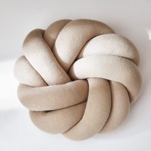 Knot Memory Pillow Decorative Throw Pillow Soft Lumbar Cushion for Couch, Bed, Car Matcha