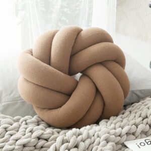 Knot Memory Pillow Decorative Throw Pillow Soft Lumbar Cushion for Couch, Bed, Car Matcha