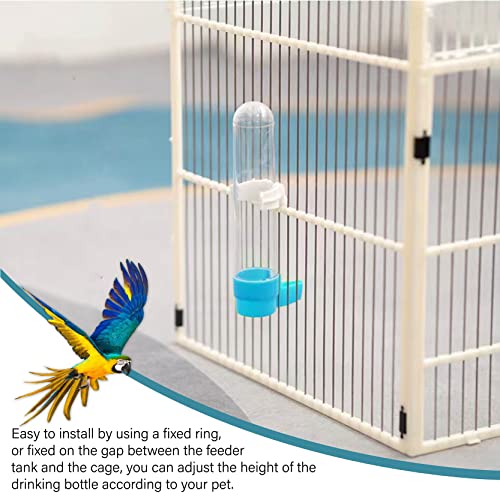 DAPIN Bird Food Drinker Bird Water Bottle Parrot Automatic Water Feeder Bird Bath for cage Budgie Water Dispenser Bird Water Feeder for Bird Parrot Food