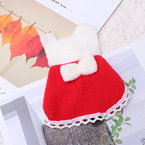 Pet Skirts 2pcs Photo Squirrel Adorable Guinea-Pig Skirt Chinchilla Skirts Fashion Home Pet Hamster Size Outfits Xs Red Small Costume Christmas Party Rabbit Animal Clothes - Dress