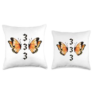 Angel Number 333 Numerology Number New Life and Abundance, Support Angel 333 Throw Pillow, 16x16, Multicolor