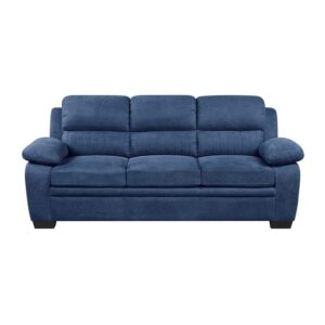 lexicon holleman fabric upholstered sofa in blue color
