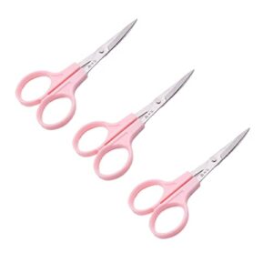 3 Pcs Small Embroidery Curved Scissors Cross Stitch Sewing Craft Small Tools DIY Scissors for Crafting, Sewing, Dressmaking, Cloth