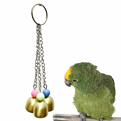 5pcs Toy Chewing Birds Cockatiels Small Conures Hanging Macaws Wooden Hammock Amusing Finches Bird Accessories Cage Creative Pet Love Parakeets Parrot Parrots Bell Perch for Swing