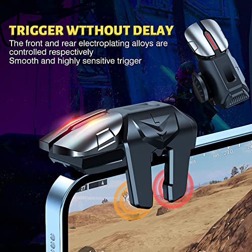 PUBG Mobile Triggers 13 in 1 Combo, 4 GamingTriggers Mobile Phone Game Controller for PUBG/Fortnite/Call of Duty/Rules of Survival, Aim & Fire Trigger for iPhone & Android Phone (Girl)