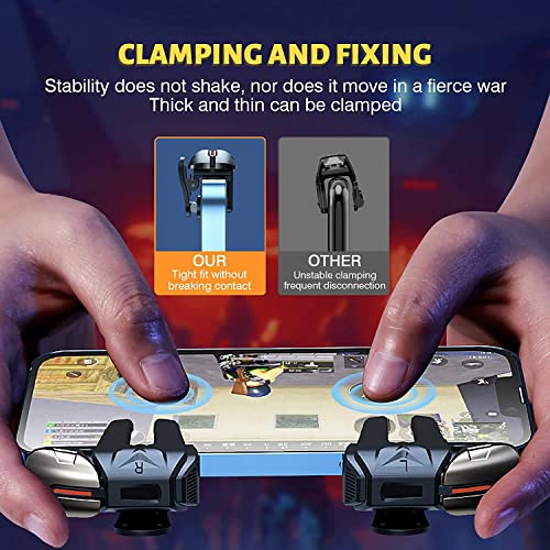 PUBG Mobile Triggers 13 in 1 Combo, 4 GamingTriggers Mobile Phone Game Controller for PUBG/Fortnite/Call of Duty/Rules of Survival, Aim & Fire Trigger for iPhone & Android Phone (Girl)