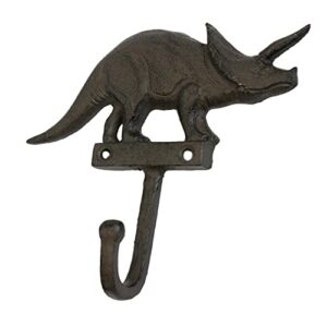 Sculptures Decor Cast Iron Dinosaur Single Hook Home Wall Hanging Wall Decoration Porch Coat Key Hook Decorative Animal Sculpture Ornaments