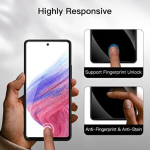 JETech Screen Protector for Samsung Galaxy A53 5G with Camera Lens Protector, Tempered Glass Film, HD Clear, 2-Pack Each