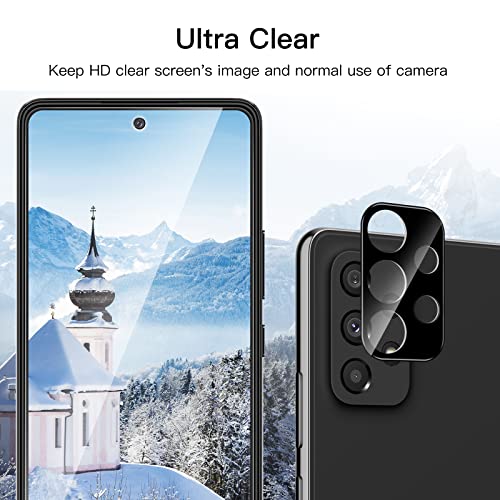 JETech Screen Protector for Samsung Galaxy A53 5G with Camera Lens Protector, Tempered Glass Film, HD Clear, 2-Pack Each