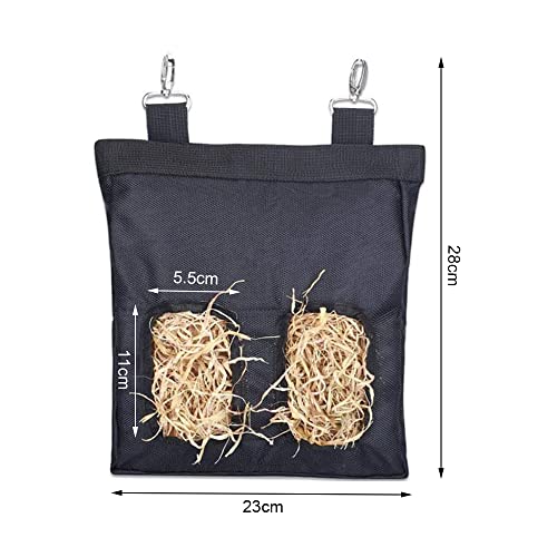 Rabbit Hay Feeder Bag Small Animal Hanging Feeder Sack Oxford Cloth Fabric Guinea Pig Hay Feeder for Rabbit, Guinea, Chinchilla