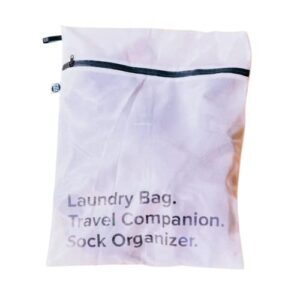 fits socks laundry bag, mesh garment wash bag for socks, clothes, travel, & organization