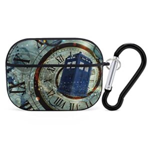 doctor dr who police box mice headphone protective case cover for airpods pro printed hard skin with keychain