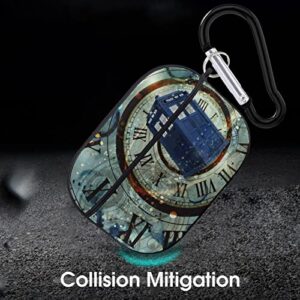 Doctor Dr Who Police Box Mice Headphone Protective Case Cover for Airpods Pro Printed Hard Skin with Keychain