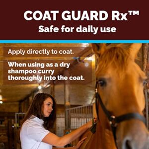 Coat Guard Rx™ Large 16 oz. Daily Preventative Powder for Horses - Coat and Skin Treatment & Dry Shampoo for Horses.