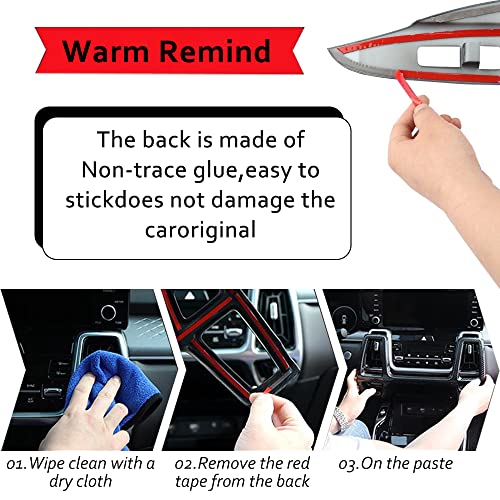 YOUTOOCAR Wood Grain Automobile Front lamp Adjusting Part Cover Compatible with KIA EV6 Automotive Accessories