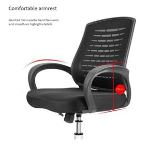 BZLSFHZ Ergonomic Swivel Black Mesh Computer Chair Flip Up Arms with Lumbar Support Adjustable Height Task Chair