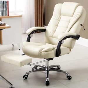 BZLSFHZ Office Chair Multifunction Office Computer Chair Swivel Reclining Boss Chair Household Study Room