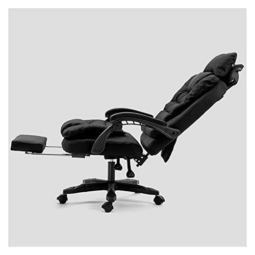 BZLSFHZ Computer Chair Home Fabric Leisure Boss Chair Washable Office Chair Swivel Lift Chairs Massage Recliner