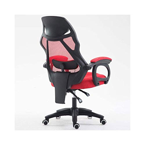 BZLSFHZ Reclining Office Chair Capacity Ergonomic Computer Mesh Recliner Executive Swivel Office Desk Chair Task Chair and Lumbar Support (Color : E)