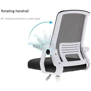 BZLSFHZ Computer Chair Sturdy Adult Personalized Rotating Armrest Removable Hall Chair Internet Cafe Chair (Color : White-Dinosaur Doodle4)