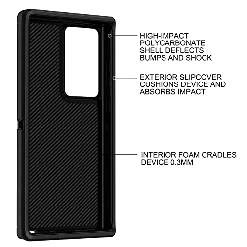 MXX Case Compatible with Galaxy S23 Ultra, 3-Layer Super Full Heavy Duty Body Bumper Cover/Shock Protection/Dust Proof, Designed for Samsung Galaxy S23 Ultra 5g (6.8 Inch) 2023 (Black)