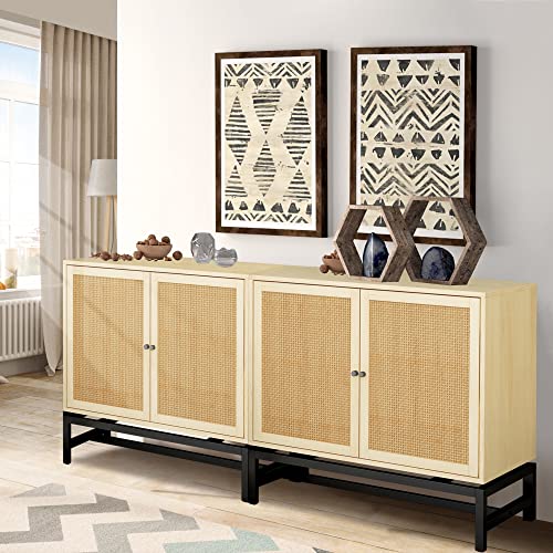 AWQM W36864701 Rattan Cabinet, Natural