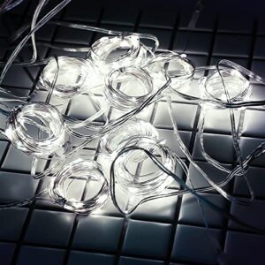 hyrion Warm White Curtain String Light + White LED Curtain Light