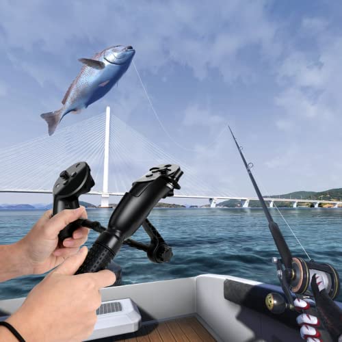 Fishing Rod Game Kit Compatible with Meta Oculus Pro Controller VR Fishing Reel Aceessories