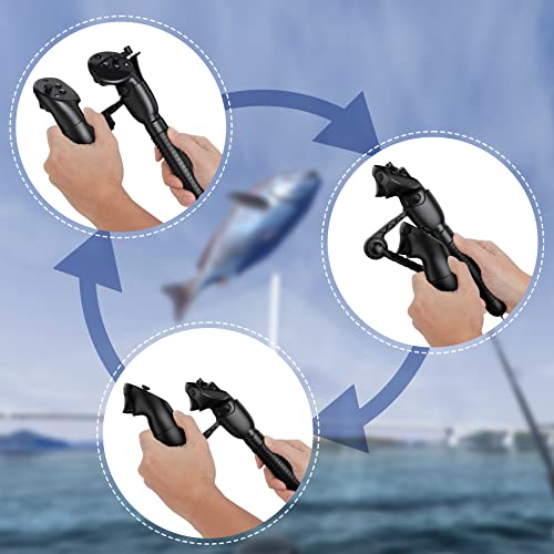 Fishing Rod Game Kit Compatible with Meta Oculus Pro Controller VR Fishing Reel Aceessories