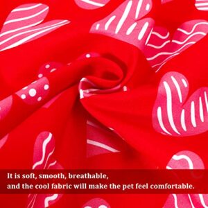Whaline 4Pcs Holiday Pet Bandanas Valentine's Triangle Dog Bibs St. Patrick's Day Dog Scarf Easter Dog Collar Scarf Independence Day Pet Neckerchief with Festival Elements for Pet Costume Accessories
