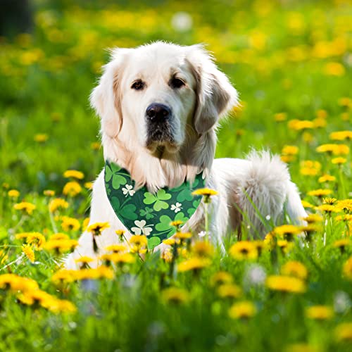 Whaline 4Pcs Holiday Pet Bandanas Valentine's Triangle Dog Bibs St. Patrick's Day Dog Scarf Easter Dog Collar Scarf Independence Day Pet Neckerchief with Festival Elements for Pet Costume Accessories