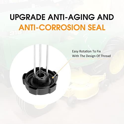 Fuel Gauge Gas Cap 9" fit for John Deere 316 318 322 420 AM39206 AM143248 Dixie Chopper 40222 Murray 091349 Exmark Toro 1-303284 1-513508 1-543365 Honda 300 series tractors