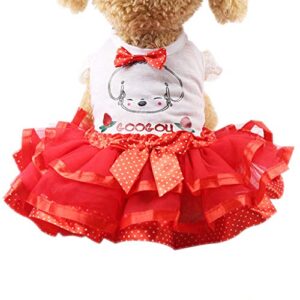 puppy outfits for small dogs female pet cat dress fruit princess summer breathable dress clothes cat sweater for cats coats