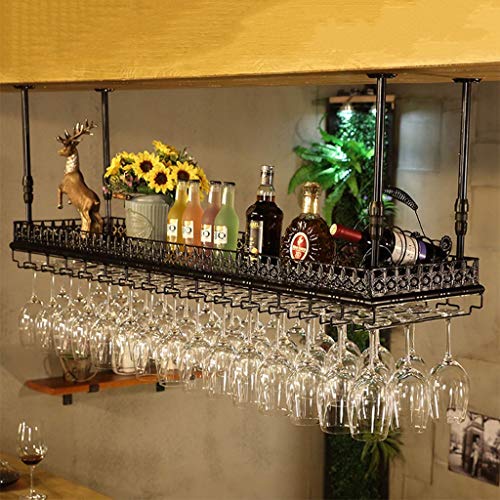 Artistic Wine Rack Set Creative Simplicity Wall Mounted Shelves for Glassware Creative Bottle Organizer for Storage & Display House Decoration J1111, PIBM, Black, 150 * 35cm